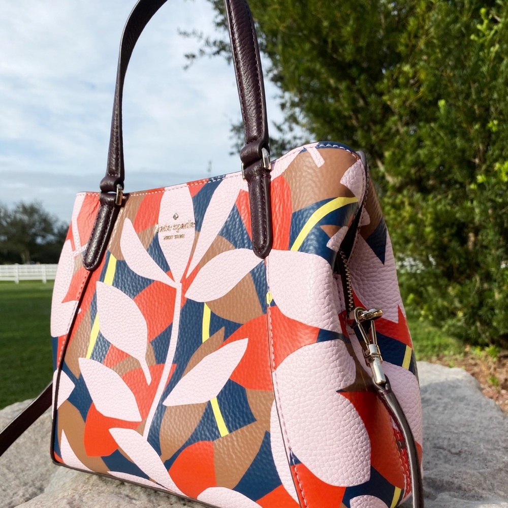 Kate Spade Triple Compartment Satchel Floral - Picture 3 of 7